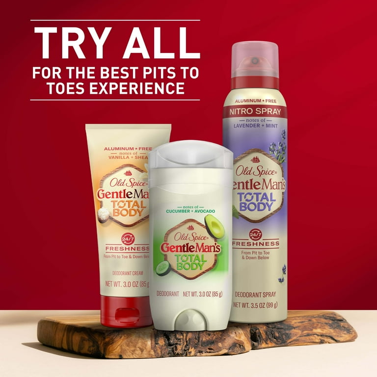 Old Spice GentleMan's Blend Total Body Deodorant for Men