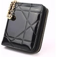 thumbnail image 1 of HAHDAXIA Small Wallet Women Credit Card Holder Case Lady Patent Case Money Bag Cute Wallet,black, 1 of 5