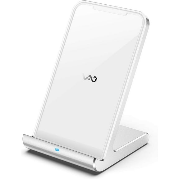 Fast Wireless Charger Aluminum Frame,USB C Qi Certified Wireless Charging Stand,7.5W