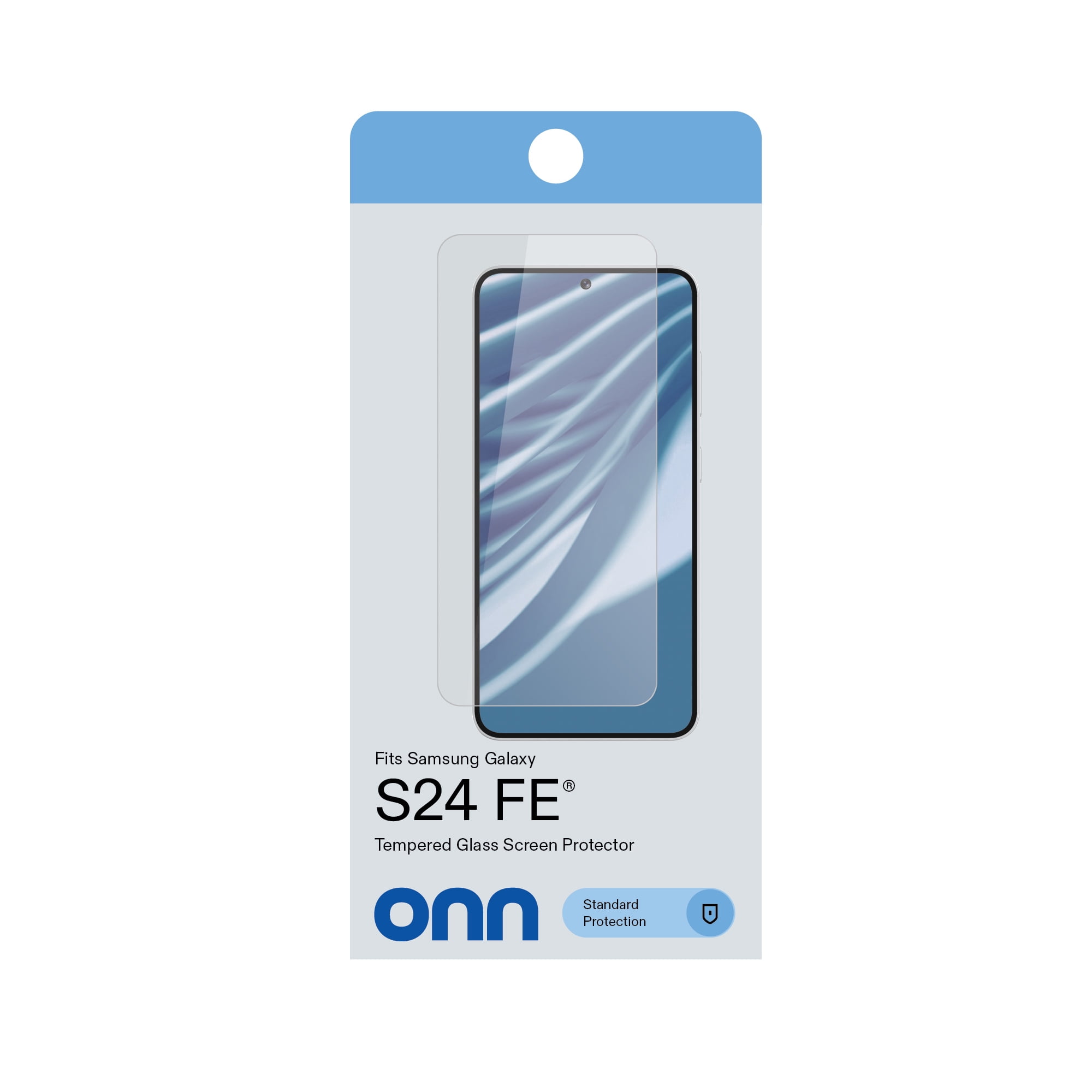 onn Glass Screen Protector with Easy Application Tray for Samsung Galaxy S24 FE