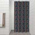 thumbnail image 2 of Dark Blue Bigfoot and Tree Pattern Shower Curtain 36"x72" ,Bathroom Decorative Shower Curtains Set with 12 Hooks,Modern Waterproof Washable Shower Curtain, 2 of 6