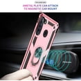 thumbnail image 6 of Samsung A21 Phone Case, Galaxy A21 Phone Case with Screen Protector, Military Grade Protective Cases with Ring for Samsung Galaxy A21 (Rose Gold), 6 of 12