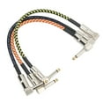 thumbnail image 1 of Cables de conexión para guitarra, Cable trenzado de nailon y Metal de bajo ruido para efectos de instrumentos, 3 uds., 1 of 12