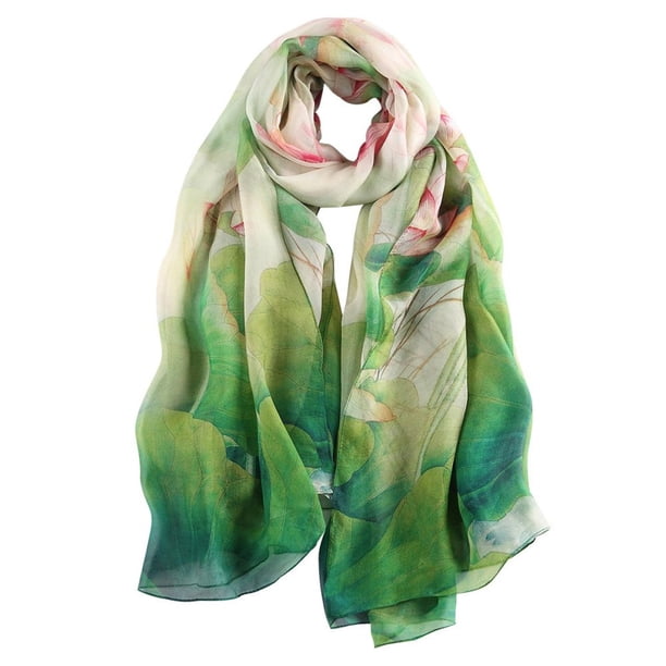 Pañuelo de seda mujer 100% seda, colores XXL flores pañuelo de seda, estola para vestido de noche boda, pañuelo de seda pañuelo