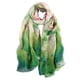 thumbnail image 1 of Pañuelo de seda mujer 100% seda, colores XXL flores pañuelo de seda, estola para vestido de noche boda, pañuelo de seda pañuelo, 1 of 5