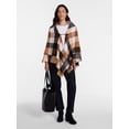 thumbnail image 2 of Time and Tru Women's Plaid Poncho with Clasp, Sizes S/M-L/XL, 2 of 4