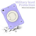 thumbnail image 4 of Case for iPad 9.7 6th/5th 2018/2017 / Air 2 / Pro 9.7, 360° Rotating Silicone PC Multi-Functional Handle-Kickstand Shockproof Cover & Shoulder Strap & Pencil Holder,Purple, 4 of 10