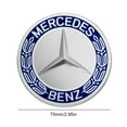 thumbnail image 2 of Peggybuy 4PCS 75mm Wheel Centre Hub Caps Rim Cover Hub Cap Emblem Badge for Mercedes Benz, 2 of 9