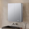 thumbnail image 5 of Lexora Corsica 24 in W x 32 in H Surface-Mount LED Mirror Medicine Cabinet with Defogger, 5 of 10