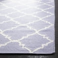 thumbnail image 3 of Safavieh Dhurries Brad Geometric Area Rug, Purple/Ivory, 4' x 6', 3 of 8