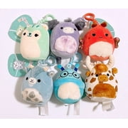 Set of 6 Squishmallows Fantasy Squad Cow Donkey Goat 3.5" Mini Plush Dolls