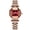 Red dial, variant on Elegant Ladies Quartz Watch – Square Dial, Waterproof, and Sparkling Details