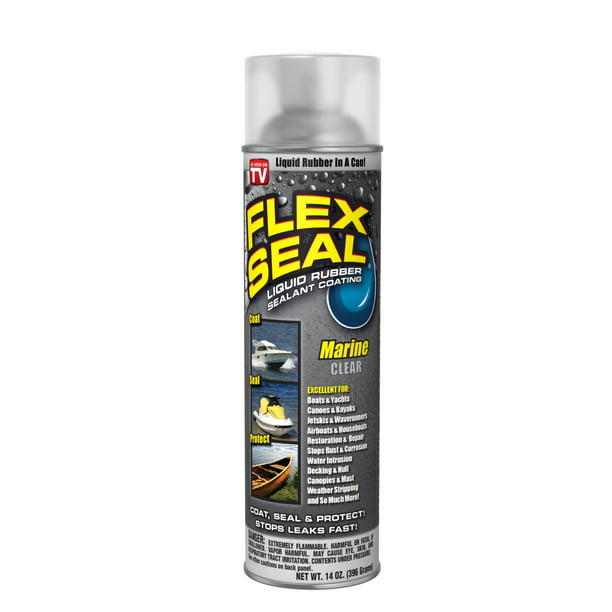 Flex Seal Liquid Rubber Sealant Coating 14 Oz Marine Clear Walmart Com Walmart Com