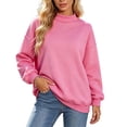 thumbnail image 2 of Crewneck Sweatshirts Women Crew Neck Long Sleeve Solid Color Loose Pullover Sweatshirt For Everyday Casual Ease Crew Neck Sweatshirts Women, 2 of 7