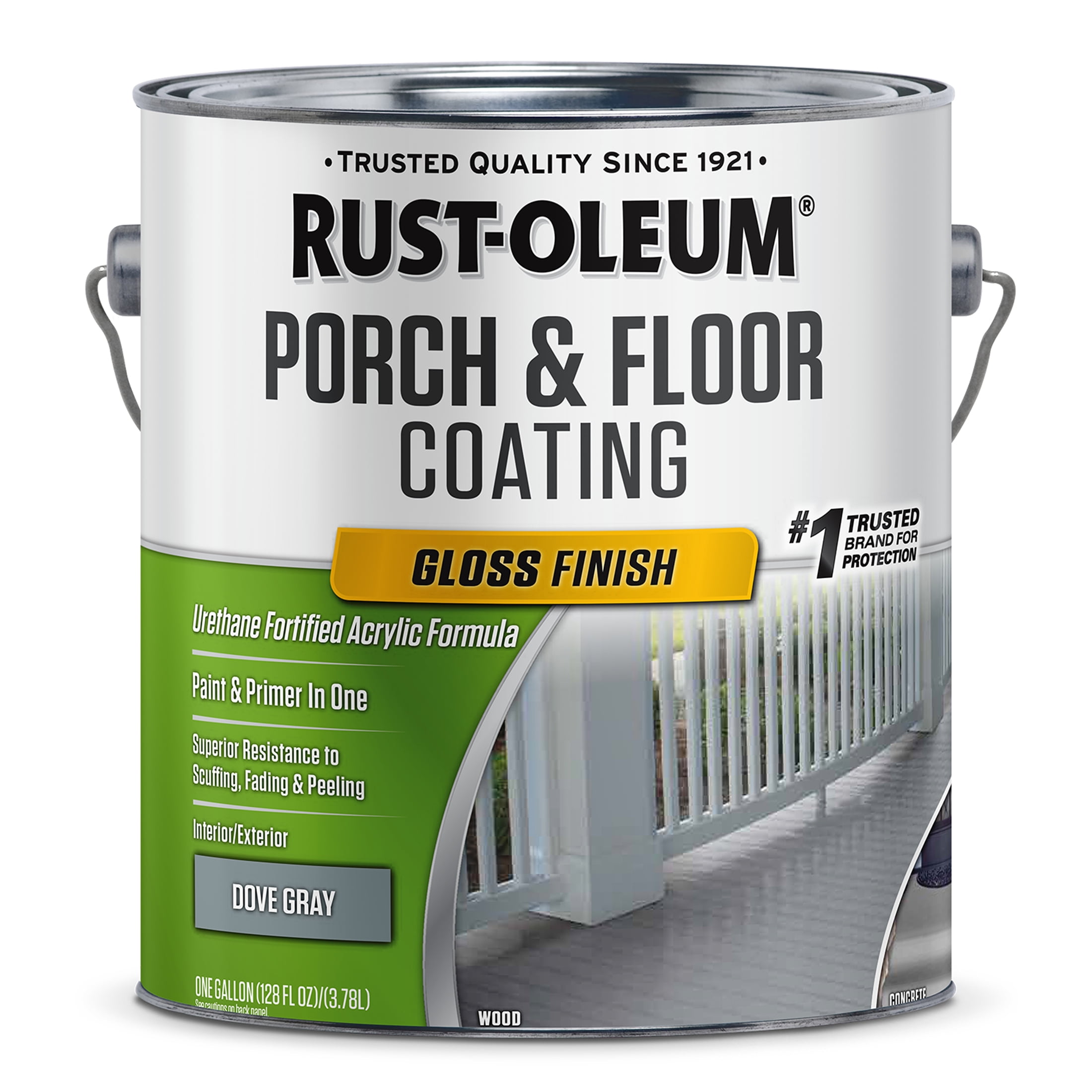 2 Pack, Dove Gray, Rust-Oleum Porch & Floor Coating Gloss - 320473, Gallon