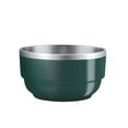 thumbnail image 2 of LSLJS Large Stainless Steel Bowl Tableware Portable Household Fruit Basin Insulated Bowl Stackable and Nestable Stainless Steel Bowl, Stainless Steel Bowl, 2 of 6