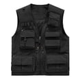 thumbnail image 1 of Gilet Utilitaire pour Femmes, Gilet Léger pour l'Extérieur, Gilet de Photographie Multi-Poches, Haut Matelassé Décontracté à Col en V, Pièce Confortable pour la Randonnée, Usage Quotidien, 1 of 4