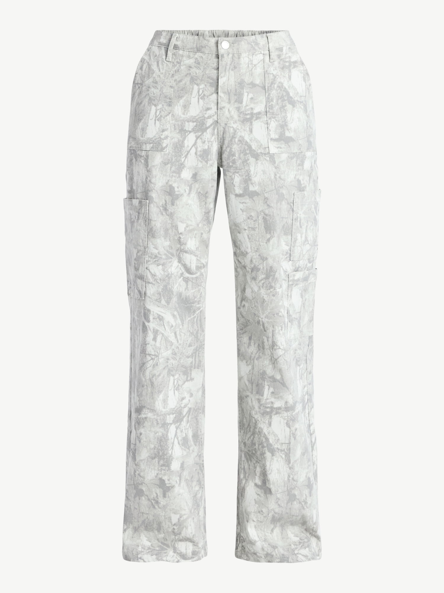 No Boundaries Wide Leg Cargo Pants, 29.5'' Inseam, Women's and Women's Plus XXS-4X