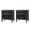 BLACK, variant on Farmhouse Wooden 2-Drawer End Table with USB Charging Station Storage for Living Room, Sofa, Accent Chair or Recliner Acorn