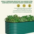 thumbnail image 6 of VEIKOUS Metal Raised Garden Bed, 6x3x2 ft Galvanized 9 in 1 Modular Garden Planter Box Kit, Green, 6 of 16