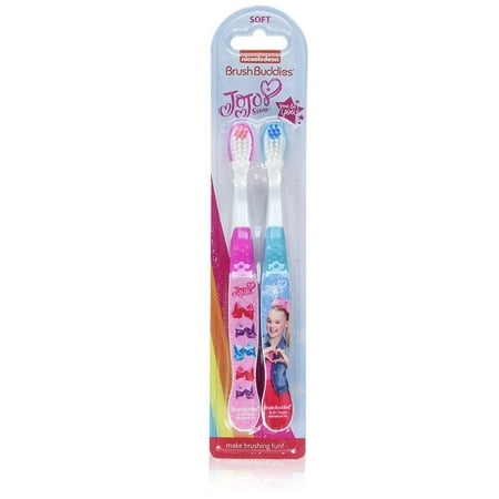 2pc JoJo Siwa Manual Toothbrush blue& Pink Make Brush Fun