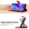 thumbnail image 5 of Flip Wallet Case for Samsung Galaxy S21 with Kickstand & Wrist Strap, Shockproof TPU Inner Red, 5 of 5