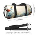 thumbnail image 3 of Bingfone Floral Mountain Landscape Print Gym Duffle Backpack for Men Women,Travel Weekender Carry-On Bags with Detachable Back Pack Straps for Traveling Overnight Climb Sports, 3 of 7