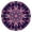 Vintage, variant on Vintage Tablecloth Retro Ethnic Floral Pattern Waterproof Round Cover with Elastic Fit and Back for Classic Decor
