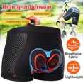 thumbnail image 3 of Pantalones Cortos para Bicicleta MTB Ropa Interior Carretera Ciclismo Transpirables Secado Rápido Hombre, 3 of 9