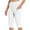 White, variant on Annhoo High Waisted Yoga Leggings for Women Plus Size Compression Stretchy Capri Pants Workout Leggings with Pockets