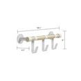 thumbnail image 3 of Resi Coat Wall Rack 3 Hooks, Wood and White, 3 of 7