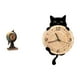thumbnail image 1 of Reloj de mesa y pared moderno con forma de globo terráqueo. Ligero y silencioso. Ideal para colgar en la oficina, el dormitorio, estantes, armarios o, 1 of 8