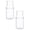 2Pack A, variant on 2Pack Bedside Water Carafe Set with Tumbler Glass Set for Bedroom Nightstand Glass Mouthwash Bottle for Bathroom Household Glass Juice Water Pitcher Cold Water Bottle with Cup Set,360ml (Clear)