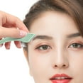 thumbnail image 3 of 2 Pcs Tondeuses à Sourcils en Acier Inoxydable en Forme de Ménisque Lames Portables Anti-Rayures Rasoir à Sourcils avec Couvercle de Protection, 3 of 8