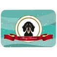 thumbnail image 2 of Carolines Treasures BB1525CMT Smooth Black And Tan Dachshund Merry Christmas Kitchen & Bath Mat, 20 x 30, 2 of 2