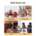thumbnail image 2 of 13 Inch Round Placemats Set of 4, Red Snowman Christmas Non Slip Heat Insulation PP Table Mats, Xmas Tree Snowflake Gifts Washable Place Mats for Kitchen Dining Party Table Decor, 2 of 7