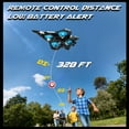 thumbnail image 6 of WonderStone Obstacle Avoidance RC Airplane, Foam Remote Control Jet with LED Lights & 2 Modular Batteries, 2.4GHz RC Helicopter Toy Plane Gift for Kids Ages 8–12，Yellow, 6 of 11