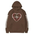 thumbnail image 3 of MHFRRA Sudadera con Capucha para Hombre, con Estampado de Fútbol, Informal, Holgada, Cómoda y Cálida para Uso Diario En Otoño E Invierno Marrón, 3 of 3
