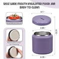 thumbnail image 4 of Tarro de comida BOSEDSANG Soup Thermo, 760 ml, aislante al vacío, acero al vacío, 4 of 7