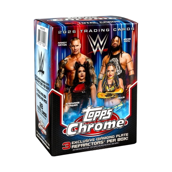 2026 Topps WWE Chrome Trading Cards Value Box