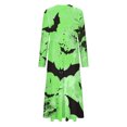 thumbnail image 4 of WXLWZYWL Womens Halloween Dress Plus Size Womens Dresses Fall 2024 Floral Printed Long Dress Long Sleeve Round Neck Sundress, 4 of 4