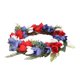 thumbnail image 5 of Corona Del Día De La Independencia, Uso Colgante Estilo Festivo Corona De Flores Plástico De Poliéster Atractivo Tema Patriótico Decorativo Para Balcón ZAQW Independence Day Wreath, 5 of 8