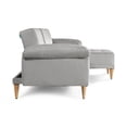 thumbnail image 4 of Sala Modular Reversible Makora Brunello Con Memory Foam, Color Gris Claro, Lino Respaldo Reclinable De 3 posiciones., 4 of 10
