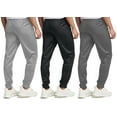 thumbnail image 2 of ASUDESIRE 3 Pack Men's Athletic Pants Sweatpants Workout Jogger with Pockets for Running Jogging Hiking Upgraded Premium Fabric, 2 of 5