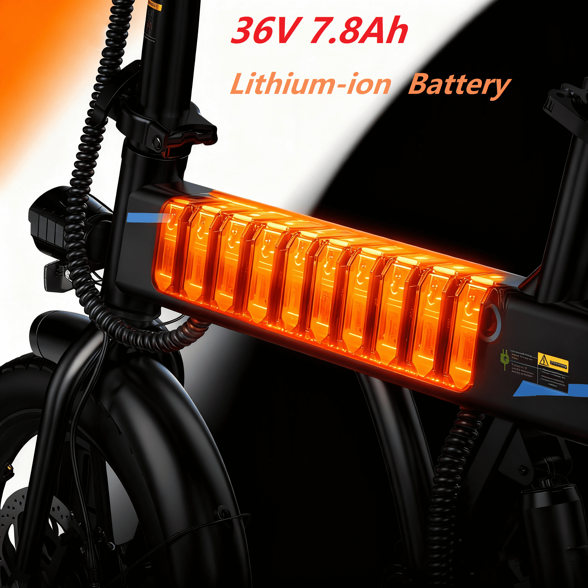 500W Electric Bike,20 mph Folding Electric Bicycle for Adults Teens,Commuter E-Bike with LCD,Battery,Dual Disc Brakes