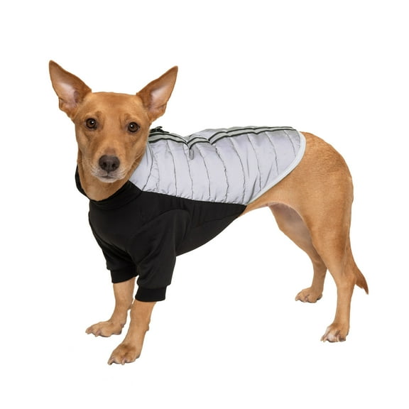 FurHaven Pet Products Water-Repellent Pro-Fit Dog Coat - Chrome, Small