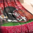 thumbnail image 4 of Tampa Bay City Classic Throw Blanket for Football Fans Gifts, Soft Flannel Football Blankets 50x60 Inch, 4 of 6