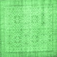 thumbnail image 1 of Ahgly Company Indoor Square Abstract Emerald Green Contemporary Area Rugs, 6' Square, 1 of 4