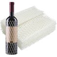 thumbnail image 1 of 100 Pcs Wine Bottle Protector Mesh Protective Covers for Wine Bottle White Mesh Protective Covers for Wine Champagne Glass Bottles, Wine Net Covers, White, 1 of 5