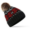 thumbnail image 5 of iHPH7 Christmas Hat Slouchy Beanie for Women Beanie with Pom Y2k Hat Knit Hat Winter Beanies for Women Knit Beanie Black One Size, 5 of 6